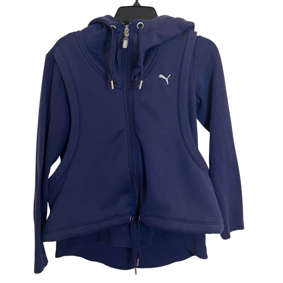 Puma Warmcell Full Zip Hoodie Jacket Purple Womens Size M Athletic Athleisure - Picture 2 of 11